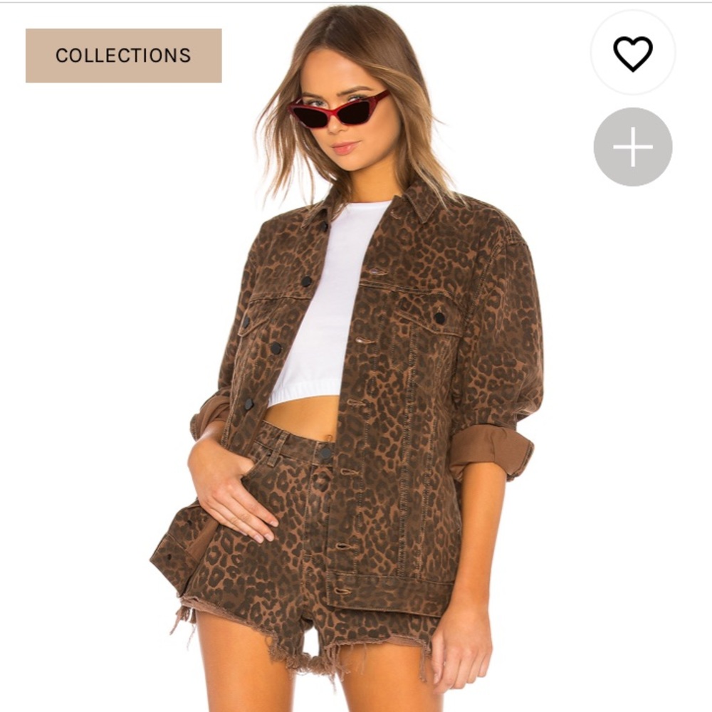 Alexander Wang Cheetah Denim Jacket